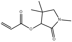 2-Propenoicacid,1,4,4-trimethyl-2-oxo-3-pyrrolidinylester(9CI) 结构式