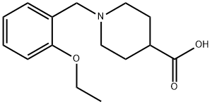 1-(2-ETHOXY-BENZYL)-PIPERIDINE-4-CARBOXYLIC ACID 化学構造式