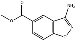 1,2-Benzisoxazole-5-carboxylicacid,3-amino-,methylester(9CI) Structure