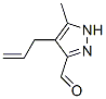 1H-Pyrazole-3-carboxaldehyde, 5-methyl-4-(2-propenyl)- (9CI) 化学構造式