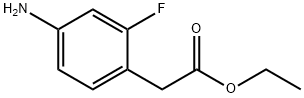 2-(4-氨基-2-氟苯基)乙酸乙酯, 73781-63-2, 结构式