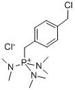 (4-(Chloromethyl)benzyl)tris(dimethylamino)phosphonium chloride 结构式