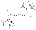 Hexamethylenebis(tris(dimethylamino)phosphonium iodide) Struktur