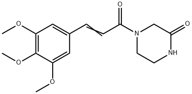 4-(3,4,5-Trimethoxycinnamoyl)-2-piperazinone|