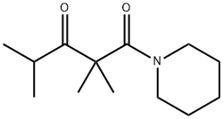 1-(3-オキソ-2,2,4-トリメチルバレリル)ピペリジン 化学構造式