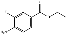 4-氨基-3-氟苯甲酸乙酯,73792-12-8,结构式