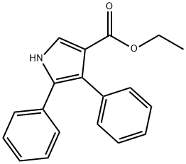 1H-Pyrrole-3-carboxylicacid,4,5-diphenyl-,ethylester(9CI) 化学構造式