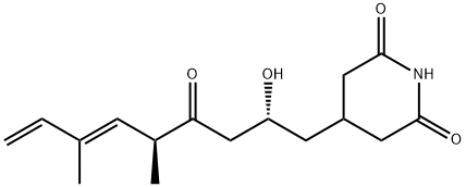 4-[(2R,5S,6E)-2-hydroxy-5,7-dimethyl-4-oxo-nona-6,8-dienyl]piperidine- 2,6-dione Structure