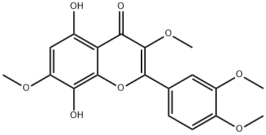 3,7,3',4'-TETRAMETHYLGOSSYPETIN Structure