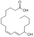 13-ヒドロキシ-9,11-オクタデカジエン酸 化学構造式