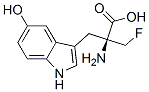 alpha-(fluoromethyl)-5-hydroxytryptophan Structure