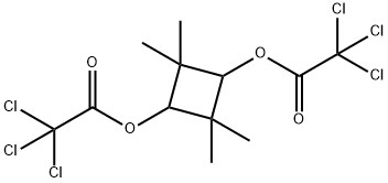 2,2,4,4-Tetramethyl-1,3-cyclobutanediol bis(trichloroacetate) 结构式