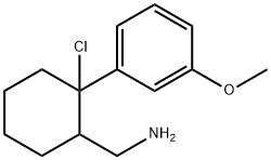 2-Chloro-2-(m-methoxyphenyl)cyclohexanemethanamine 结构式