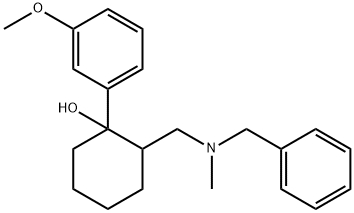 2-(N-Benzyl-N-methylaminomethyl)-1-(m-methoxyphenyl)cyclohexanol Struktur