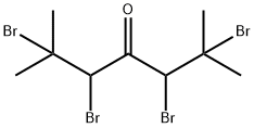 2,6-Dimethyl-2,3,5,6-tetrabromo-4-heptanone Structure