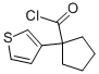 Cyclopentanecarbonyl chloride, 1-(3-thienyl)- (9CI),73812-19-8,结构式