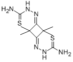 2,2,4,4-Tetramethyl-1,3-cyclobutanedione bisthiosemicarbazone 结构式