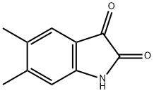 5,6-ジメチル-1H-インドール-2,3-ジオン 化学構造式