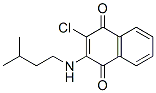 3-クロロ-2-イソペンチルアミノ-1,4-ナフトキノン 化学構造式