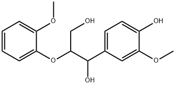 グアイアシルグリセロール-β-グアイアシルエーテル 化学構造式