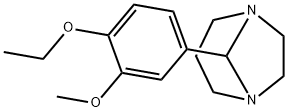 8-(4-エトキシ-3-メトキシフェニル)-1,5-ジアザビシクロ[3.2.1]オクタン 化学構造式