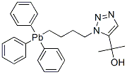 2-[1-[4-(Triphenylplumbyl)butyl]-1H-1,2,3-triazol-5-yl]-2-propanol Structure