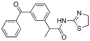 2-(3-Benzoylphenyl)-N-(4,5-dihydrothiazol-2-yl)propionamide Structure