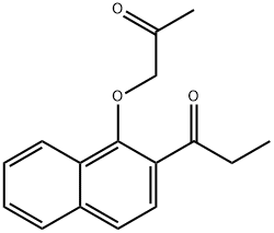 1-(1-Acetonyloxy-2-naphtyl)-1-propanone 结构式