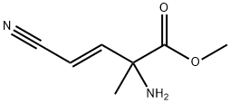 3-Butenoicacid,2-amino-4-cyano-2-methyl-,methylester,(E)-(9CI) Structure