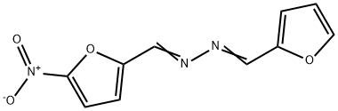 1-Furfurylidene-2-(5-nitrofurfurylidene)hydrazine Struktur
