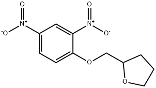 2-(2,4-ジニトロフェノキシメチル)テトラヒドロフラン 化学構造式