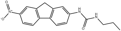 1-(7-ニトロ-9H-フルオレン-2-イル)-3-プロピル尿素 化学構造式