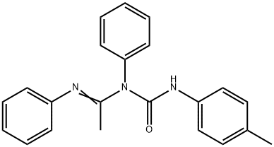 1-フェニル-1-[1-(フェニルイミノ)エチル]-3-(p-トリル)尿素 化学構造式