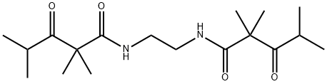 N,N'-Ethylenebis(3-oxo-2,2,4-trimethylvaleramide) 结构式