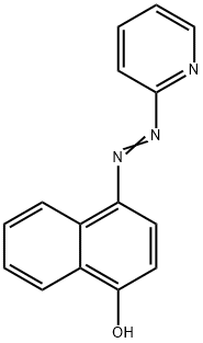 4-(2-pyridylazo)naphthol Struktur