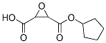 2,3-Oxiranedicarboxylicacid,monocyclopentylester(9CI) Structure