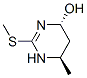 4-Pyrimidinol, 1,4,5,6-tetrahydro-6-methyl-2-(methylthio)-, trans- (9CI) Struktur