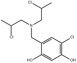 6-Chloro-4-[[bis(2-chloropropyl)amino]methyl]resorcinol Structure