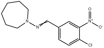 Hexahydro-1-(4-chloro-3-nitrobenzylideneamino)-1H-azepine,73855-79-5,结构式