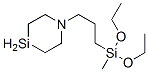 [3-(1-Aza-4-silacyclohexan-1-yl)propyl]diethoxymethylsilane 结构式