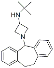 N-tert-Butyl-1-[10,11-dihydro-5H-dibenzo[a,d]cyclohepten-5-yl]-3-azetidinamine Struktur