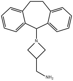 [1-[10,11-Dihydro-5H-dibenzo[a,d]cyclohepten-5-yl]-3-azetidinyl]methylamine 结构式