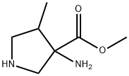 3-Pyrrolidinecarboxylicacid,3-amino-4-methyl-,methylester(9CI)|