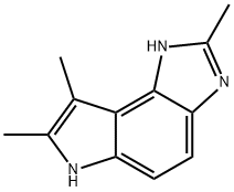 Pyrrolo[3,2-e]benzimidazole, 1,6-dihydro-2,7,8-trimethyl- (9CI) Struktur