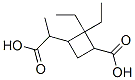 Cyclobutaneacetic acid, 3-carboxy-2,2-diethyl-alpha-methyl- (9CI) 结构式