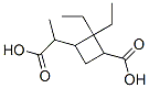 Cyclobutaneacetic acid, 3-carboxy-2,2-diethyl-alpha-methyl- (9CI),738574-84-0,结构式