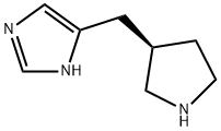 1H-Imidazole,4-[(3R)-3-pyrrolidinylmethyl]-(9CI) Struktur