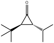 Cyclopropanone, 2-(1,1-dimethylethyl)-3-(1-methylethyl)-, (2S,3R)- (9CI) Structure