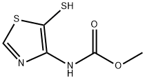 Carbamic  acid,  (5-mercapto-4-thiazolyl)-,  methyl  ester  (9CI) 结构式