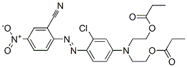 2-[[4-[bis[2-(1-oxopropoxy)ethyl]amino]-2-chlorophenyl]azo]-5-nitrobenzonitrile Structure